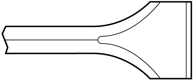Ciseau standard de 3" large